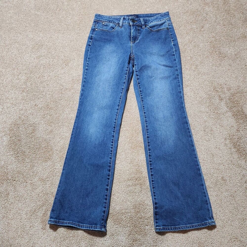 Talbots Jeans Women 4P Mid Rise Curvy Straight Leg